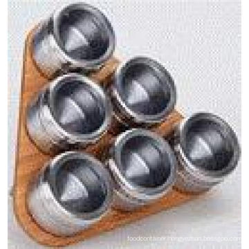 Stainless Steel Magnetic Spice Rack (CL1Z-J0604-6J)